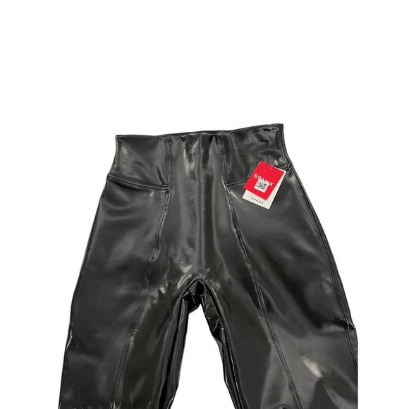 SPANX Faux Patent Leather Leggings XS NWT - Picture 8 of 11